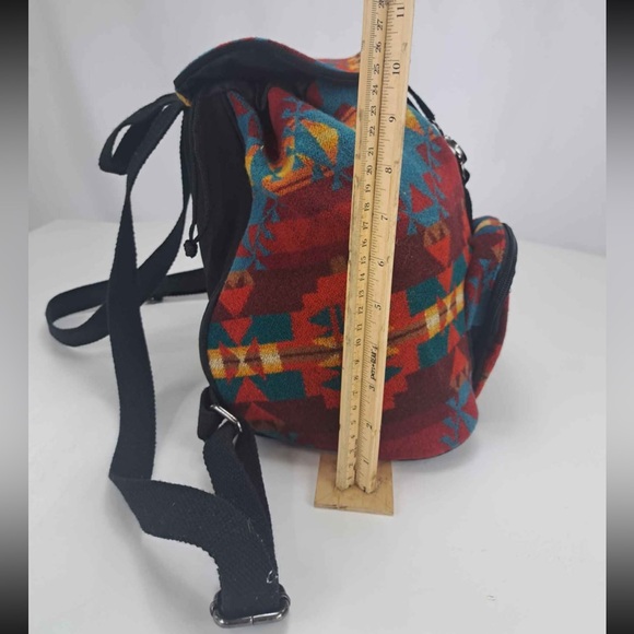 Pendleton Mini Backpack Tribal Wool Pattern Boho Southwestern Bag - Picture 5 of 8